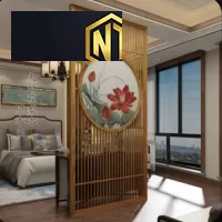 VÁCH NGĂN HOA SEN KIỂU TRUNG HOA - VN07